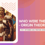 Illustration of Aryan warriors in classical attire with text discussing Aryan origin theories – Civils Central educational post