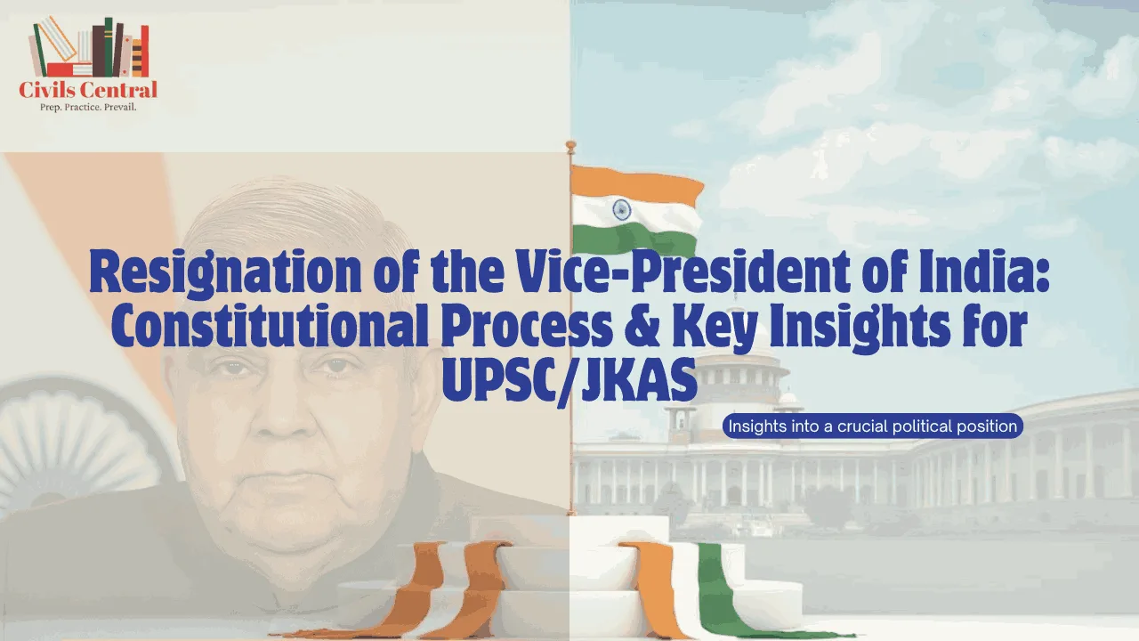 “Formal graphic for Indian Vice-President with tricolor theme and Parliament silhouette background.”