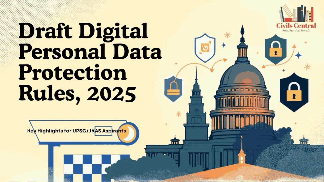 "Draft Digital Personal Data Protection Rules, 2025 – Key Highlights for UPSC/JKAS Aspirants"