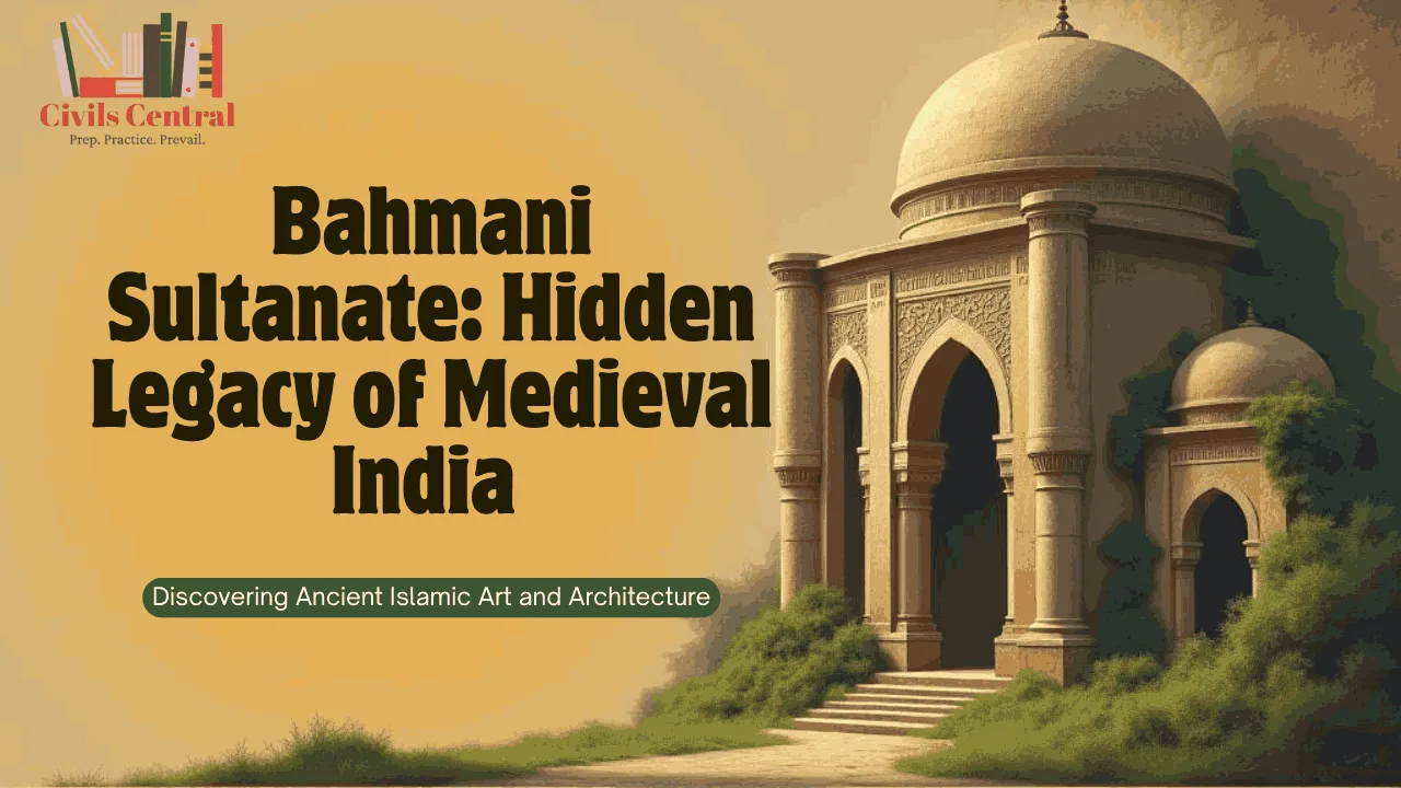 A dusky view of Indo-Islamic architecture representing the hidden legacy of the Bahmani Sultanate