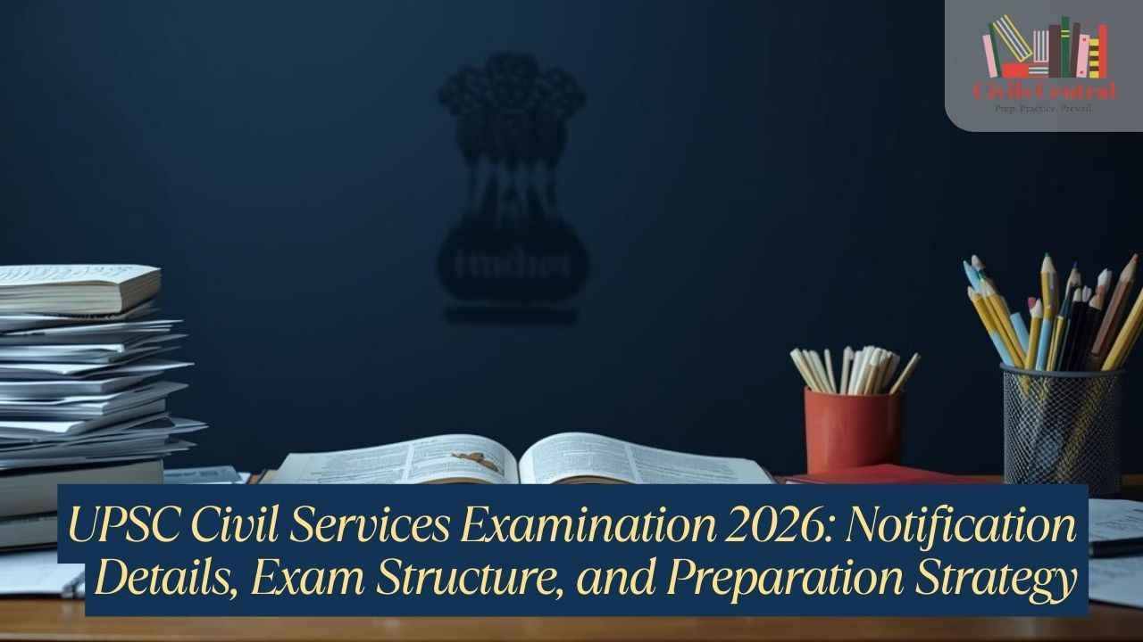 UPSC Civil Services Examination 2026 notification details, exam structure, and preparation strategy