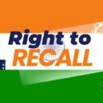Right to Recall in India: Doctrine of Recall Explained for UPSC & JKAS Exams” with Indian Parliament silhouette, Constitution imagery, and tricolor-themed academic background.