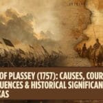 Battle of Plassey (1757)” with subtitle “Causes, Course, Consequences & Historical Significance | UPSC/JKAS