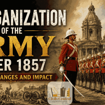 Reorganization of Army after 1857
