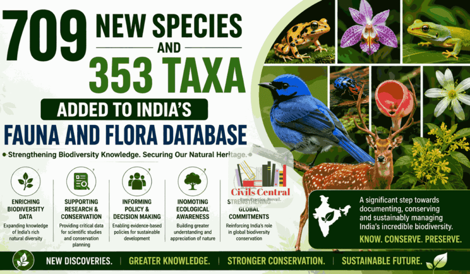 709 New Species and 353 Taxa Added to India’s Fauna and Flora Database