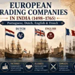 European Trading Companies in India (1498–1765) Portuguese, Dutch, English and French