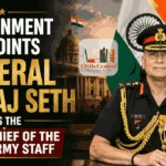 General Dhiraj Seth appointed as the 31st Chief of the Army Staff (COAS) of India - UPSC Current Affairs