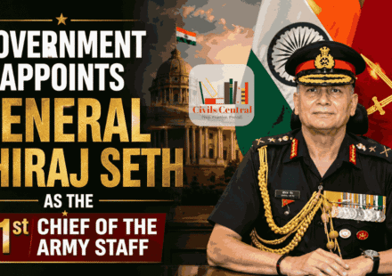 General Dhiraj Seth appointed as the 31st Chief of the Army Staff (COAS) of India - UPSC Current Affairs