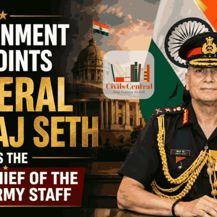 General Dhiraj Seth appointed as the 31st Chief of the Army Staff (COAS) of India - UPSC Current Affairs