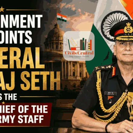 General Dhiraj Seth appointed as the 31st Chief of the Army Staff (COAS) of India - UPSC Current Affairs