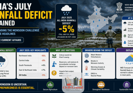 July Rainfall Deficit