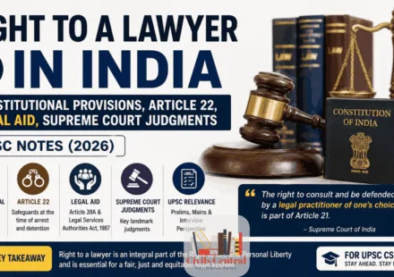 Right to a Lawyer in India_ Constitutional Provisions, Article 22, Legal Aid, Supreme Court Judgments