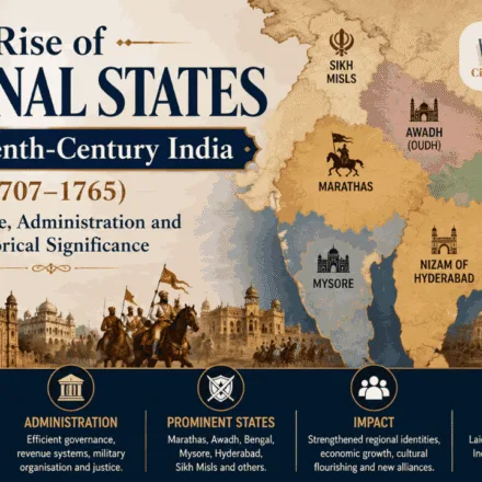 Rise of Regional States in Eighteenth-Century India (1707–1765) Emergence, Administration and Historical Significance
