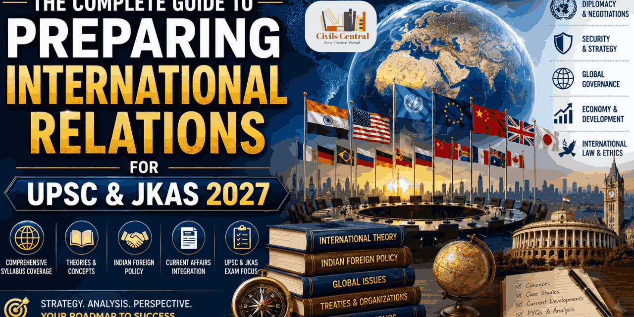 The Complete Guide to Preparing International Relations for UPSC & JKAS 2027