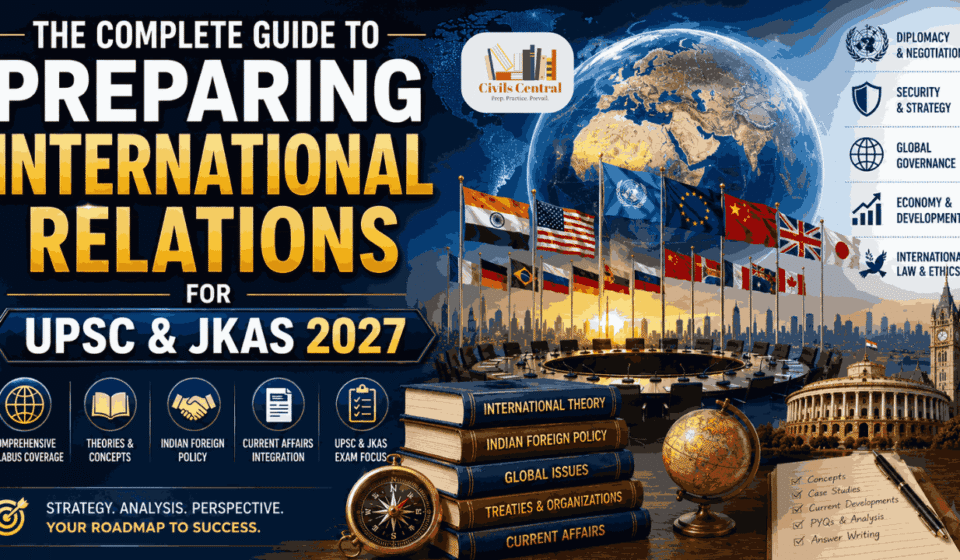 The Complete Guide to Preparing International Relations for UPSC & JKAS 2027