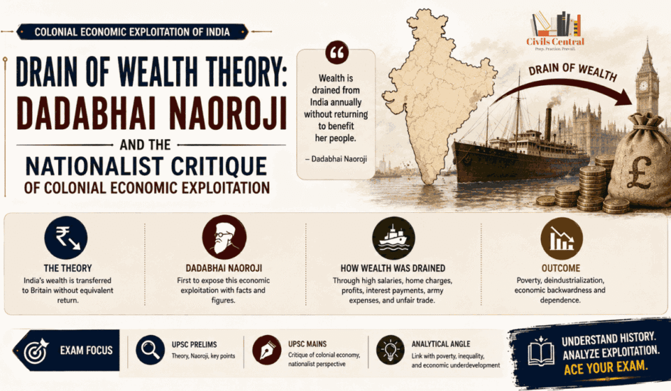 Drain of Wealth Theory: Dadabhai Naoroji and the Nationalist Critique of Colonial Economic Exploitation