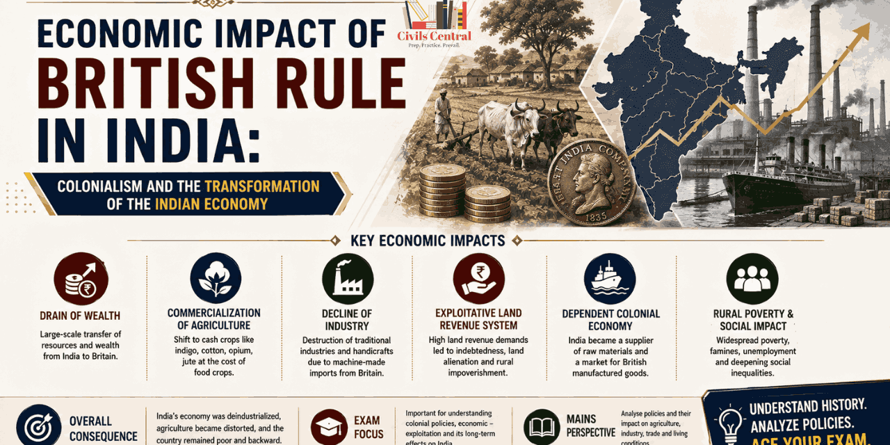 Economic Impact of British Rule in India: Colonialism and the Transformation of the Indian Economy