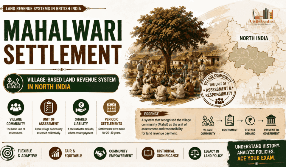 Mahalwari Settlement: Village-Based Land Revenue System in North India Mahalwari Settlement: Village-Based Land Revenue System in North India