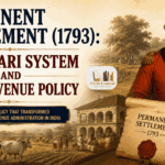 Permanent Settlement (1793): Zamindari System, Features, Objectives, Impact and Legacy