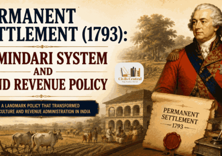 Permanent Settlement (1793): Zamindari System, Features, Objectives, Impact and Legacy