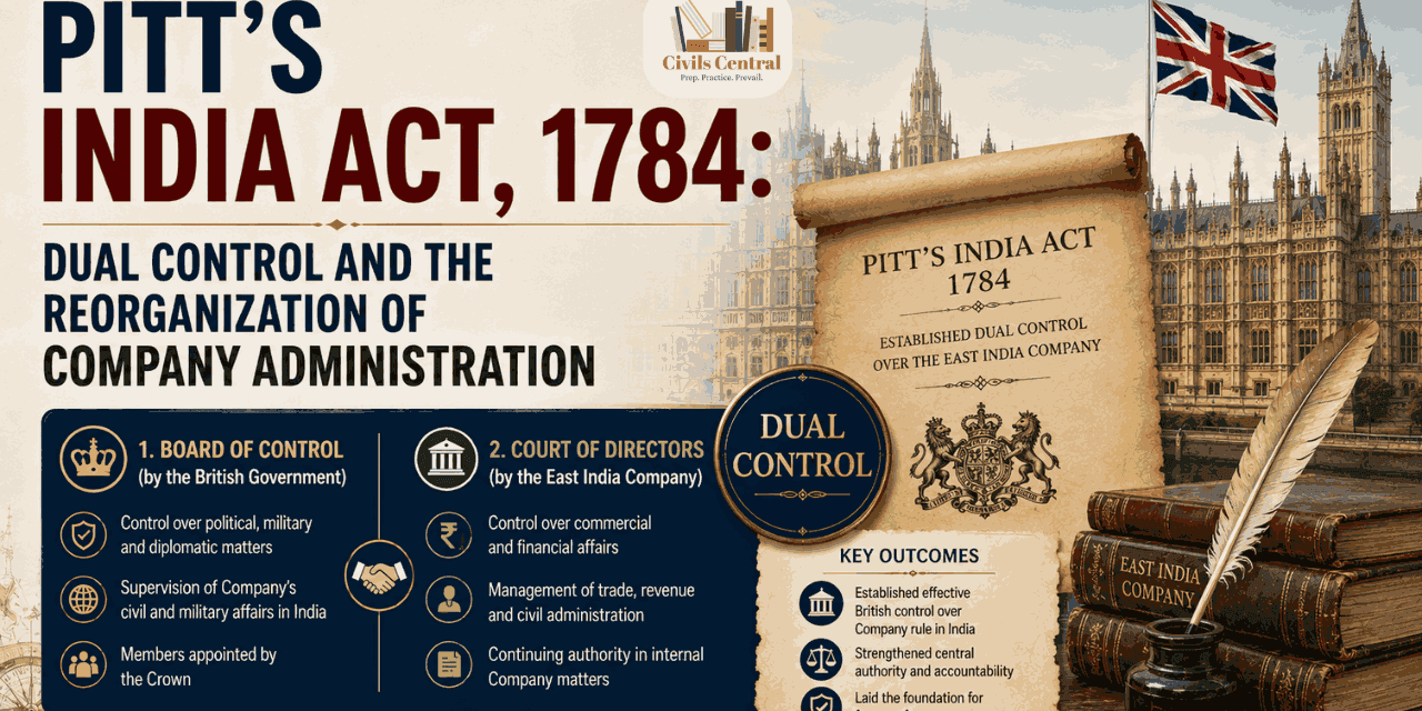 Pitt's India Act (1784): Dual Control and Parliamentary Supervision over the East India Company