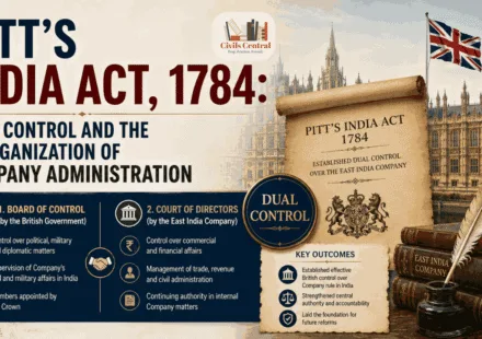 Pitt's India Act (1784): Dual Control and Parliamentary Supervision over the East India Company