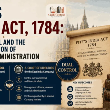 Pitt's India Act (1784): Dual Control and Parliamentary Supervision over the East India Company