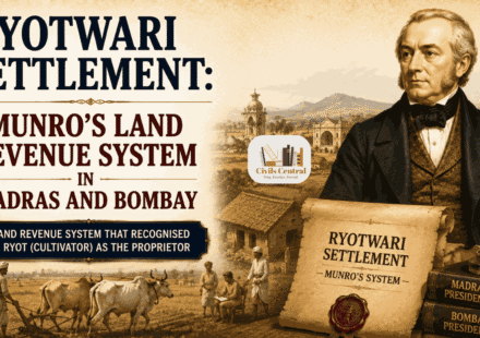 Ryotwari Settlement: Munro's Land Revenue System in Madras and Bombay