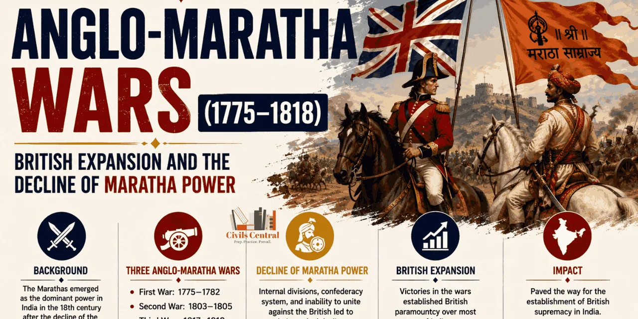 Anglo-Maratha Wars (1775–1818): British Expansion and the Decline of Maratha Power