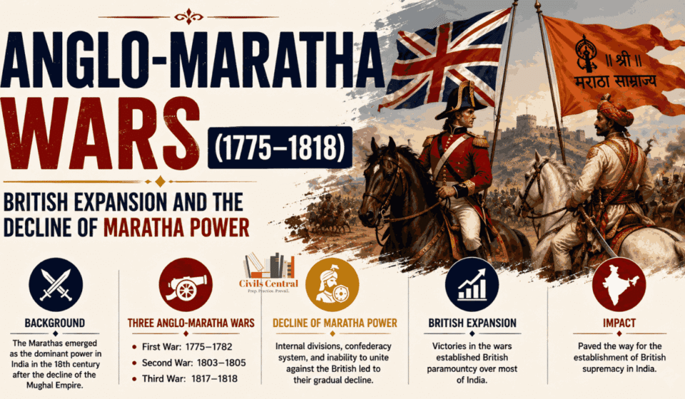 Anglo-Maratha Wars (1775–1818): British Expansion and the Decline of Maratha Power