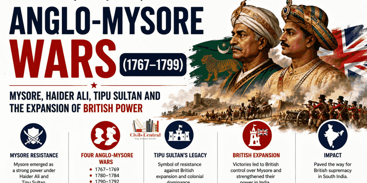 Anglo-Mysore Wars (1767–1799): Mysore, Haider Ali, Tipu Sultan and the Expansion of British Power