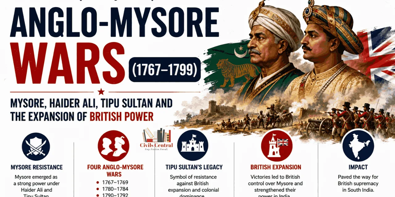 Anglo-Mysore Wars (1767–1799): Mysore, Haider Ali, Tipu Sultan and the Expansion of British Power