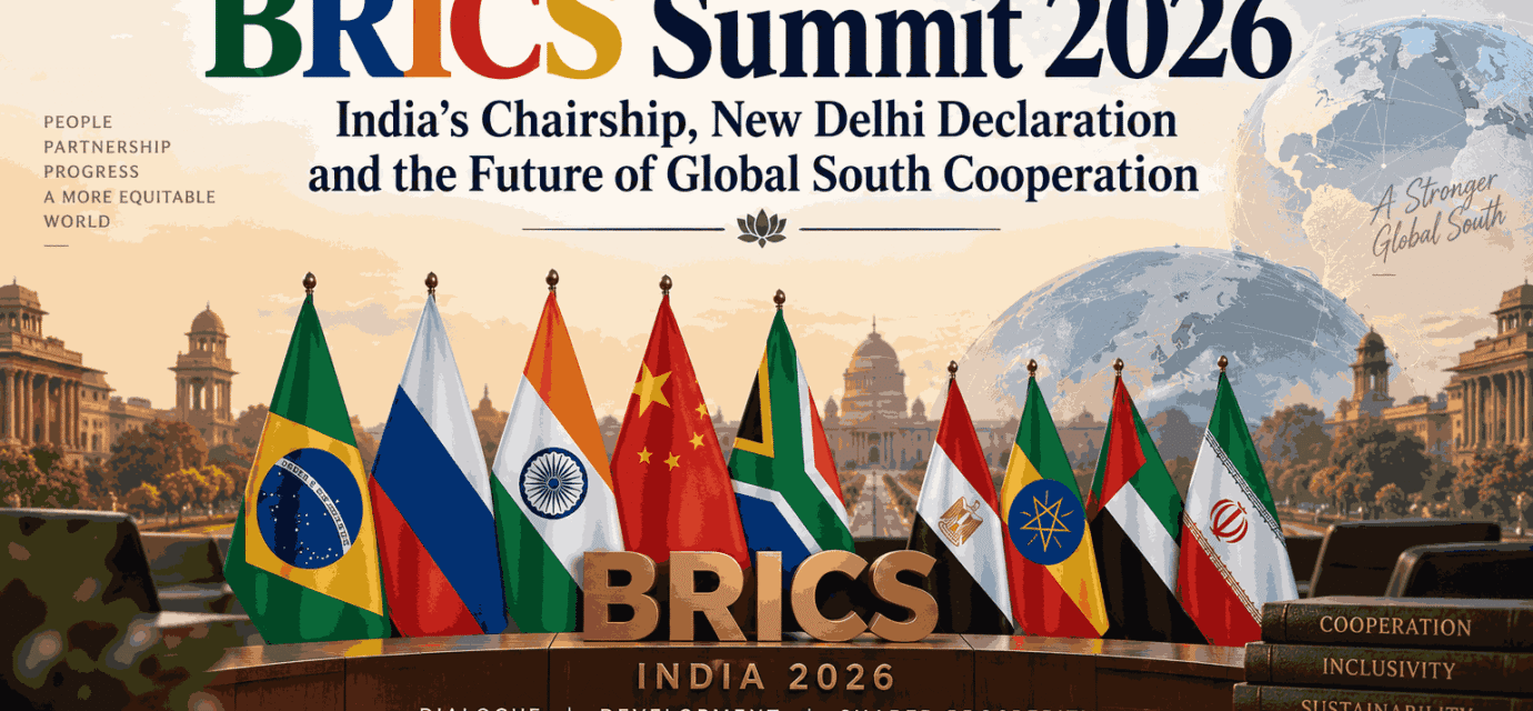BRICS Summit 2026 India’s Chairship, New Delhi Declaration and the Future of Global South Cooperation