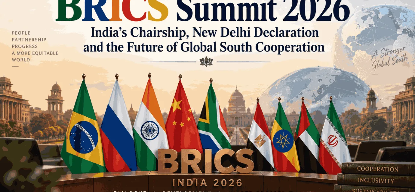 BRICS Summit 2026 India’s Chairship, New Delhi Declaration and the Future of Global South Cooperation