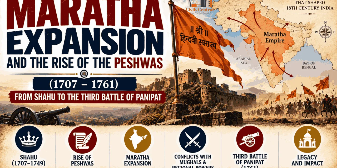 Maratha Expansion and the Rise of the Peshwas (1707–1761): From Shahu to the Third Battle of Panipat